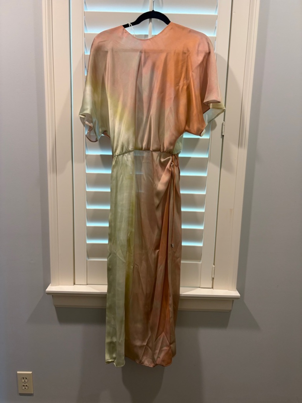 Zara Ombre Maxi Dress in Peach and Sage